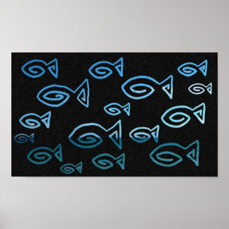 Póster Peces del mar y del cielo