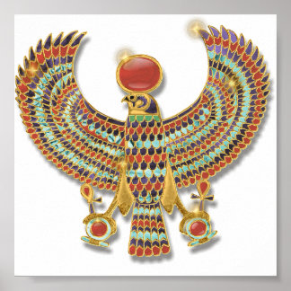Póster Pectoral del antiguo halcón egipcio