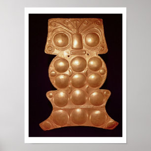 Póster Pectoral encontrado en el río Sinu, pre-colombian