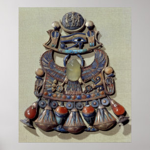 Póster Pectoral with bird-scarab