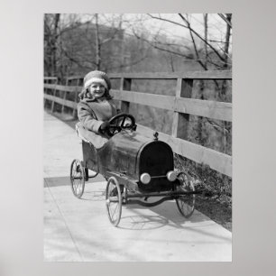 Póster Pedal antiguo Car, 1922