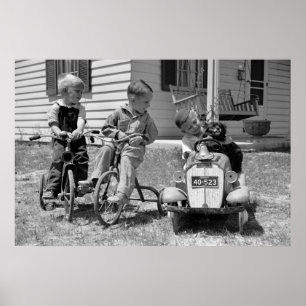 Póster Pedal Power, 1930s