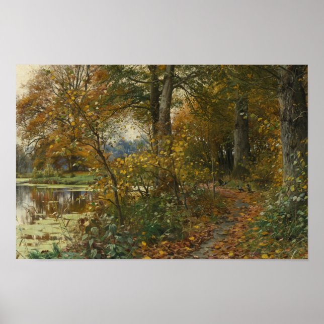 Póster Peder Monsted - Bosque Charlottendun (Frente)