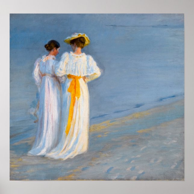 Póster Peder Severin Kroyer - Anna Ancher y Marie Kroyer (Frente)