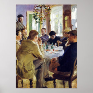 Póster Peder Severin Kroyer - Hora del almuerzo