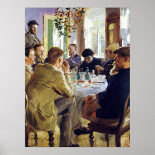 Póster Peder Severin Kroyer - Hora del almuerzo