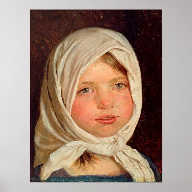Póster Peder Severin Kroyer - Niña pequeña de Hornbaek (Frente)