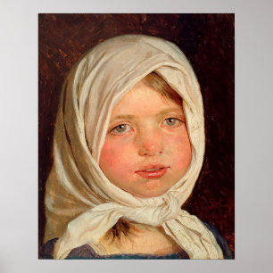 Póster Peder Severin Kroyer - Niña pequeña de Hornbaek