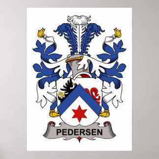 Póster Pedersen Family Crest