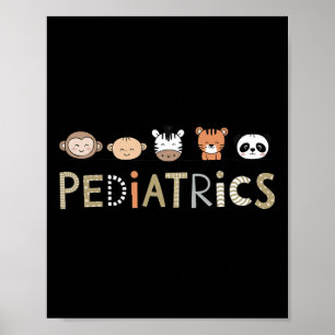 Póster Pediatra pediatra pediátrica pediatra animales abu