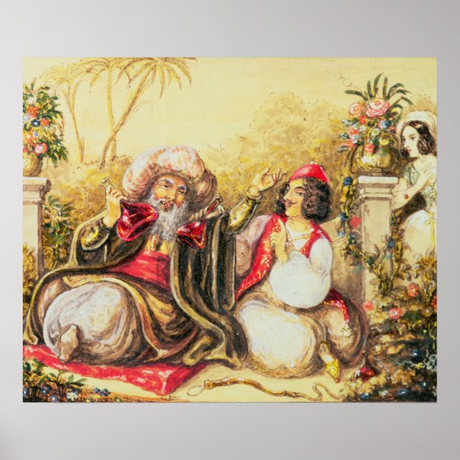 Póster Pedrillo que abastece a Osmin con bebida (Frente)