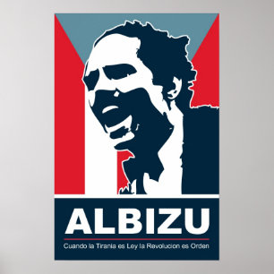 Póster Pedro Albizu Campos - Bandera