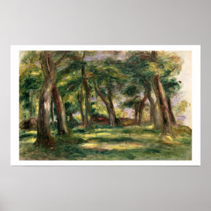 Póster Pedro árboles de Renoir un