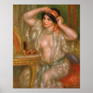 Póster Pedro Auguste Renoir el   Gabrielle en el espejo