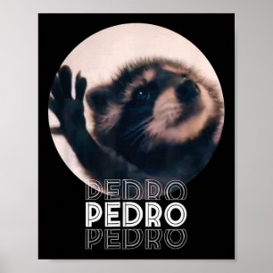 Póster Pedro Racoon Danza Popular Meme de Internet Mapach