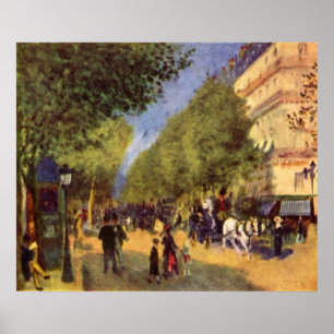 Póster Pedro Renoir - los bulevares grandes