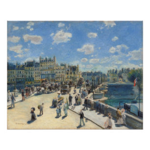 Póster Pedro un Renoir el   Pont Neuf, París