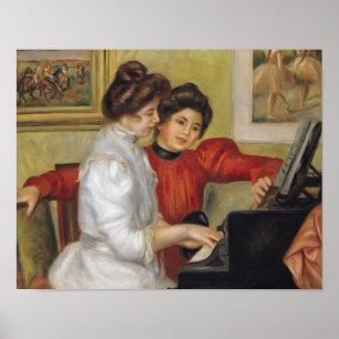 Póster Pedro un Renoir el Yvonne y Christine Lerolle