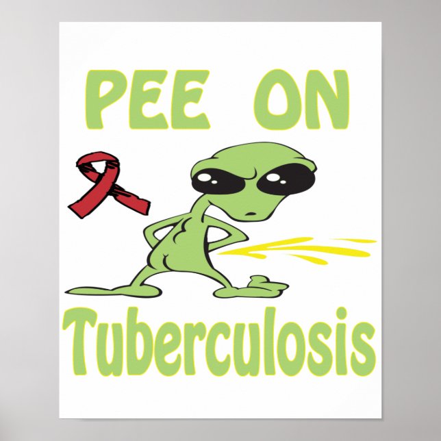 Póster Pee Sobre El Poster De La Tuberculosis (Frente)