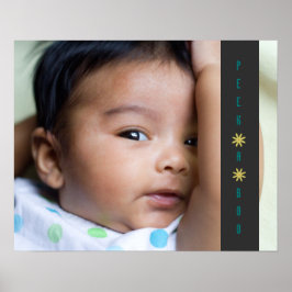 Póster Peek A Boo Adorable Baby Poster