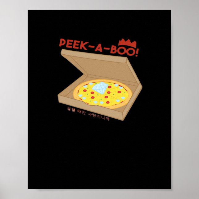 Póster Peekabo Diseño básico y divertido (Frente)