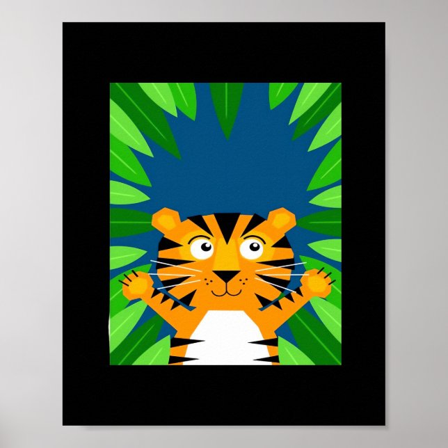 Póster Peekabo Tiger (Frente)
