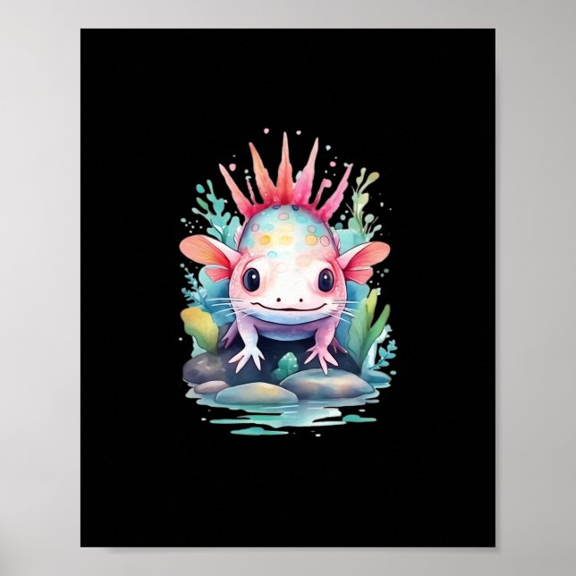 Póster Peekaboo Axolotl (Frente)