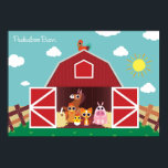 Póster Peekaboo Barn Daytime Landscape Group 1<br><div class="desc">The most famous image in the whole series, this view inside the Peekaboo Barn itself shows several characters getting ready for a barn party!</div>