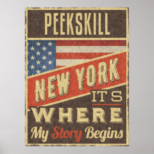Póster Peekskill Nueva York