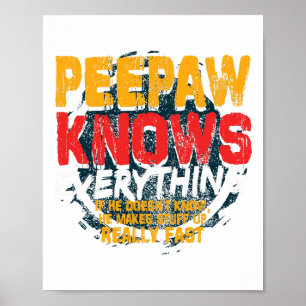 Póster Peepaw conoce todo lo gracioso Día G de los Padres