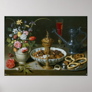Póster Peeters - Frutos secos, dulces y flores