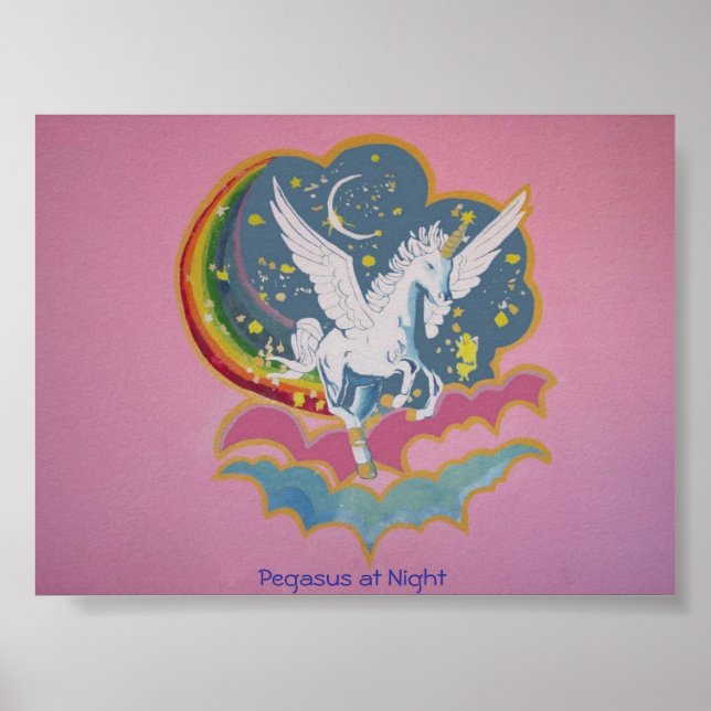Póster Pegasus de noche (Frente)