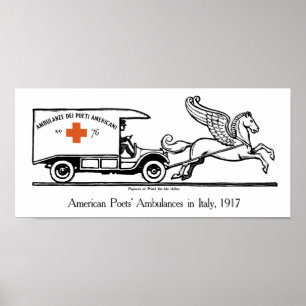 Póster Pegasus En El Trabajo Para Los Aliados — WWI