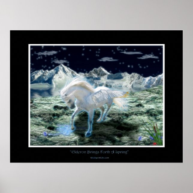 Póster PEGASUS Fantasy Book Art Poster (Frente)