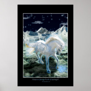 Póster PEGASUS Fantasy Book Art Poster II