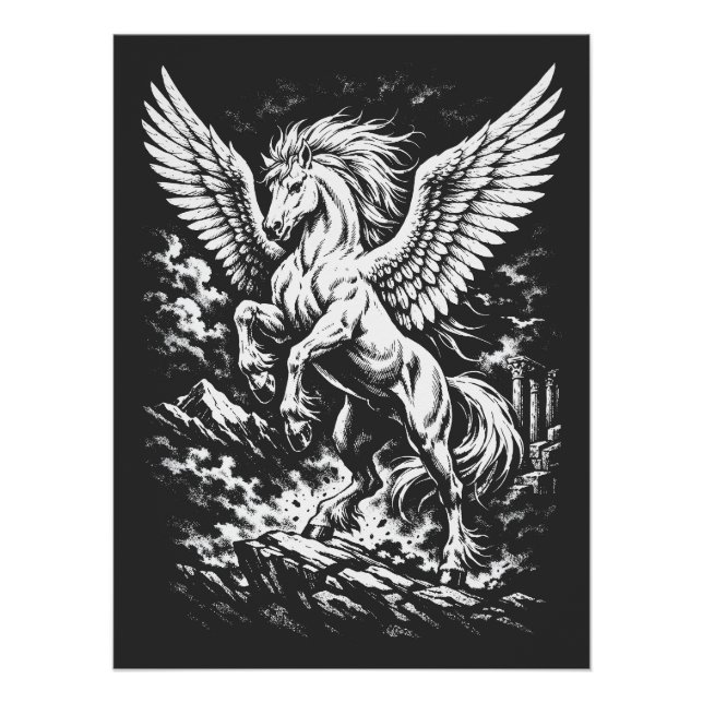 Póster Pegasus — Heraldo Alado de la Tormenta (Anverso)