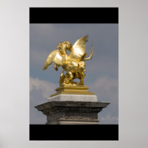 Pegasus Pont Alexandre statue skulptur Paris Pont