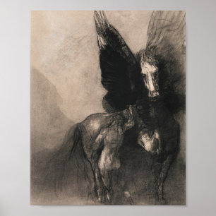 Póster Pegasus Y Bellerophon 1888 Por Odilon Redon