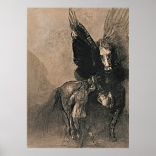 Póster Pegasus y Bellerophon - Obra maestra mítica