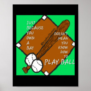 Póster Pegatina de bolas de juego