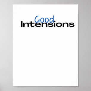 Póster Pegatina de buenas intenciones