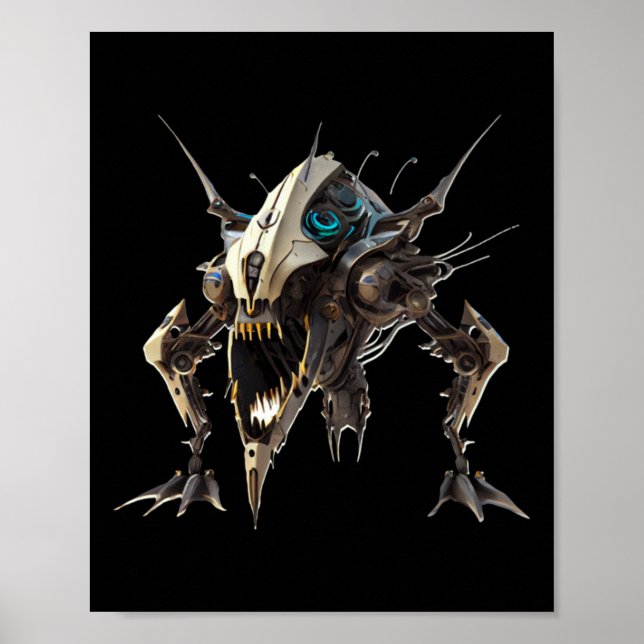 Póster Pegatina de cangrejo robot (Frente)