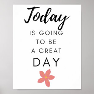 Póster Pegatina de citas positivas motivacionales