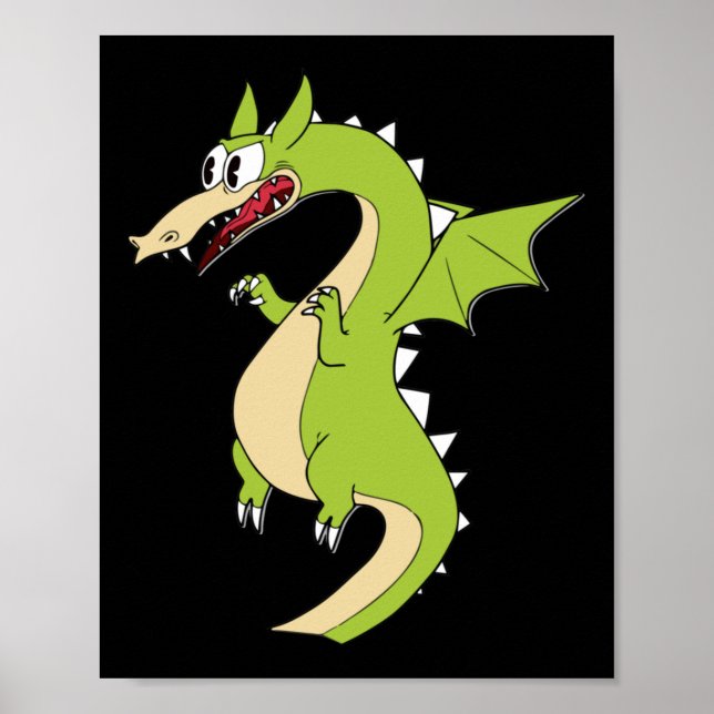 Póster Pegatina de Cuphead Dragon (Matchstick) (Frente)