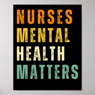 Póster Pegatina De Enfermeras De Salud Mental