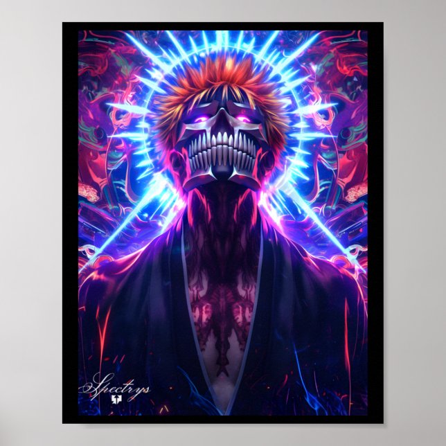 Póster Pegatina de Ichigo Kurosaki (Frente)