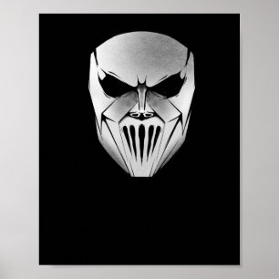 Póster Pegatina de la máscara de Mick de Slipknot 