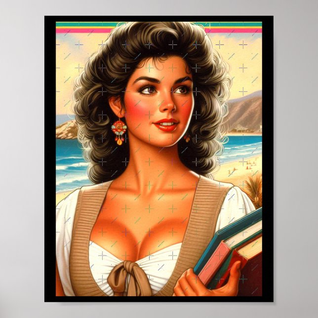 Póster Pegatina de profesores en caliente (Frente)