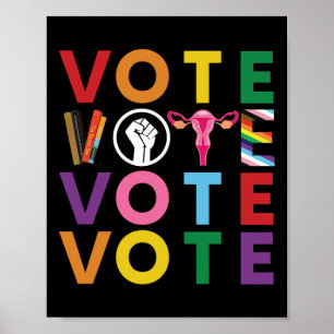 Póster Pegatina de Progreso de la Igualdad de Voto 1