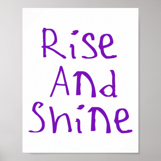Póster Pegatina De Rise Y Shine (Frente)